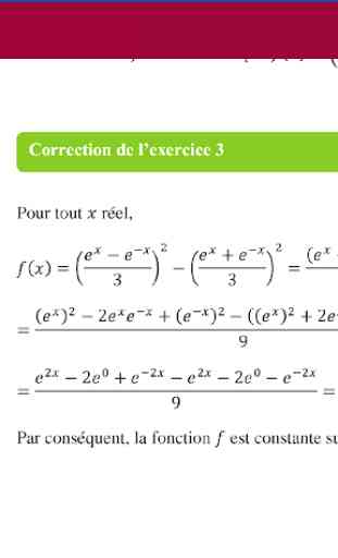 Fonction Exponentielle cours et Exercices 1