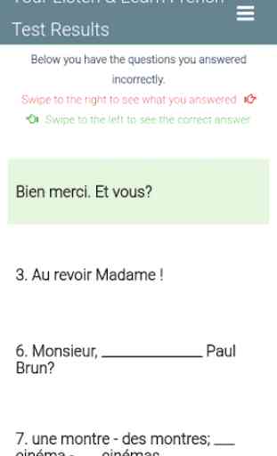 French Level Test 3