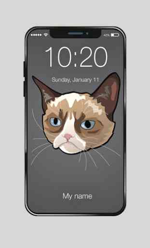 Grumpy Cat ART Wallpapers Lock Screen Password 1