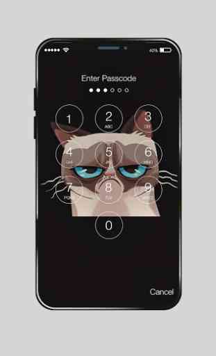 Grumpy Cat ART Wallpapers Lock Screen Password 2