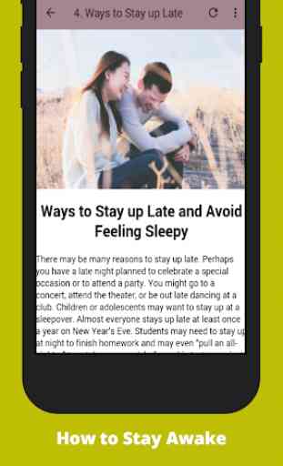 How to Stay Awake 2