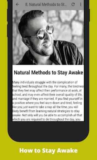 How to Stay Awake 3