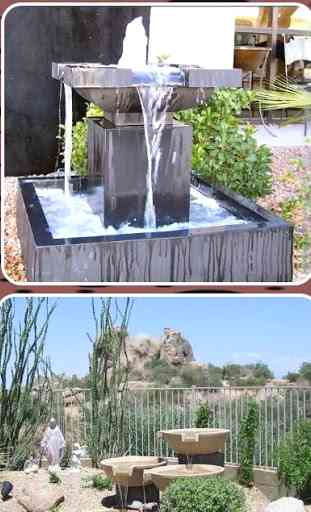 Idées de fontaines d'eau de jardin en plein air 3