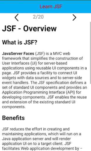 JavaServer Faces (JSF) Tutorial 2