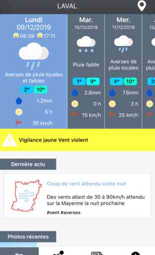 La météo en Mayenne 1