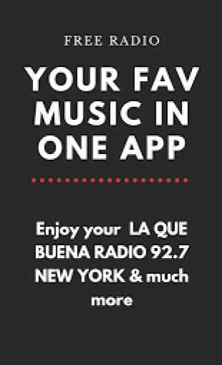La Que Buena Radio 92.7 New York Fm 1