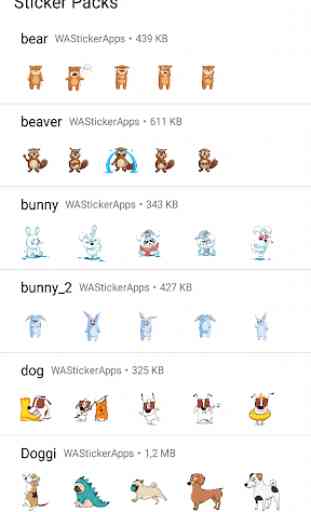 Lovely Animal Sticker WhatsApp ( WAStickerApps ) 2