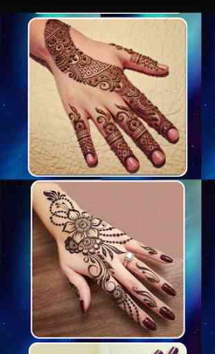 Motif de mariée au henné simple 2