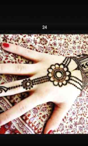 Motif de mariée au henné simple 4