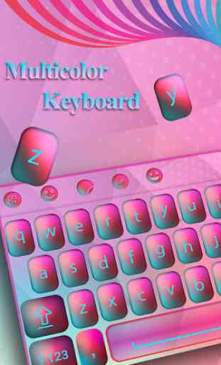 Multi Color Keyboard Theme 2