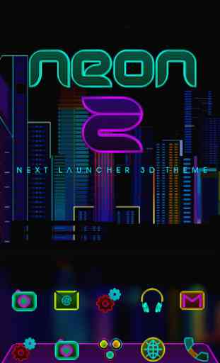 NEON - Z Next Launcher 3D Theme 1
