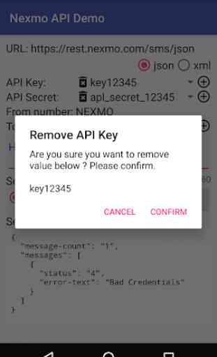 Nexmo API Demo 4