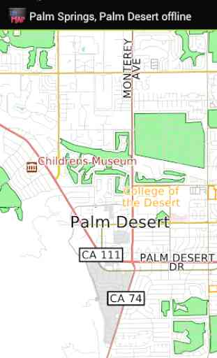 Palm Springs offline map 1