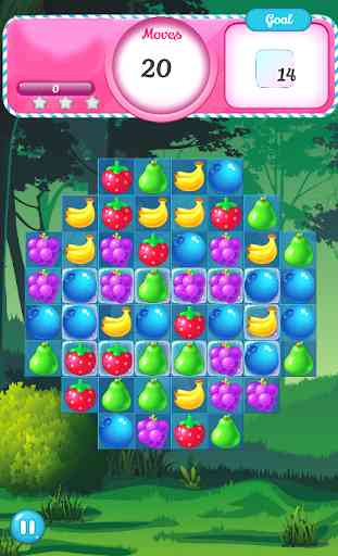 puzzle match 3 jungle des fruits 3