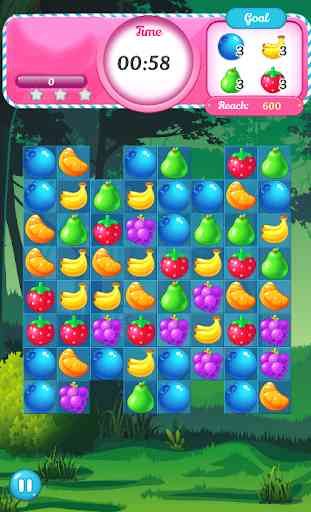 puzzle match 3 jungle des fruits 4