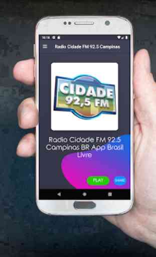 Radio Cidade FM 92.5 Campinas BR App Brasil Livre 1