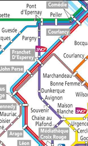 Reims Tram & Bus Map 3