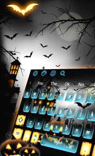 Scary Ghost Night Halloween Keyboard 3