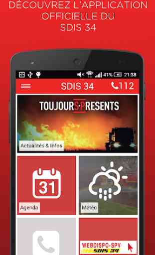 SDIS 34 : l'appli officielle 1