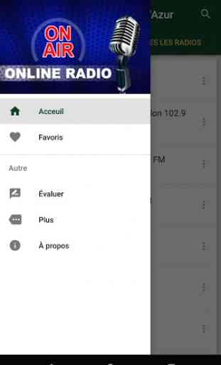 Stations Radio de Provence-Alpes-Côte d'Azur - FR 3