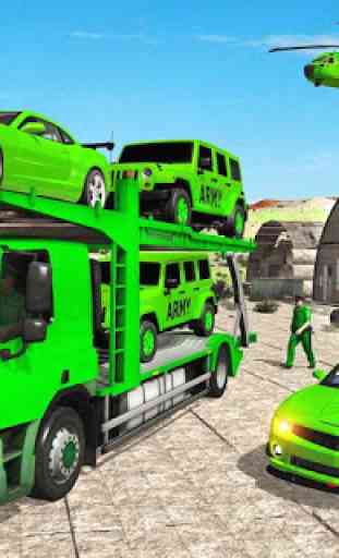 US Army Transport Truck: Multi Level Parking Games 2