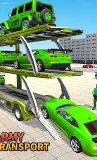 US Army Transport Truck: Multi Level Parking Games 3