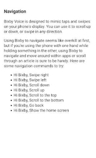 Voice Commands for Bixby 2