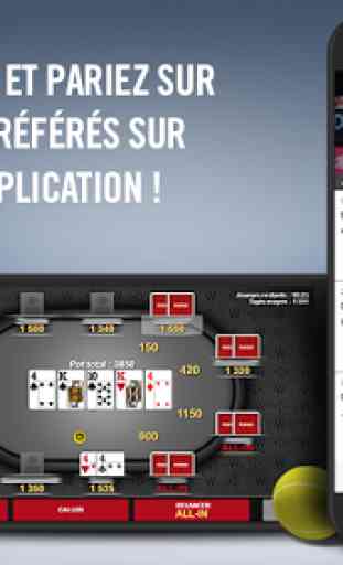 Winamax Poker, Paris Sportifs 1