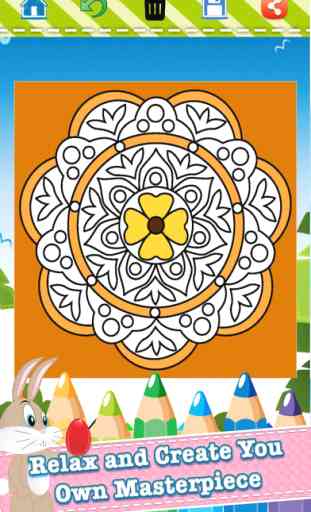 Adulte Mandala Livre À Colorier - gratuit fun jeux d'intenter de stress relax curative relaxation chromothérapie 2