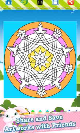 Adulte Mandala Livre À Colorier - gratuit fun jeux d'intenter de stress relax curative relaxation chromothérapie 3