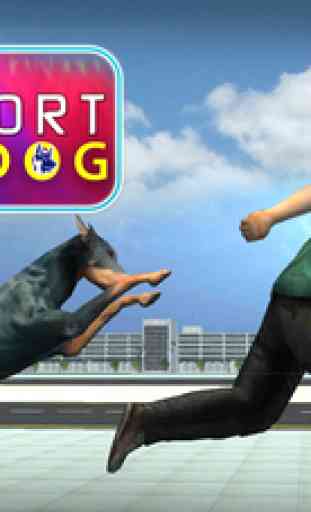 Airport Police Dog Simulator: Chase and arrest the thief in real crime city 4