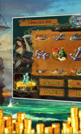 AAA Pirate Girl Slots - Mega Jackpot Bonus Jeu gratuit 3