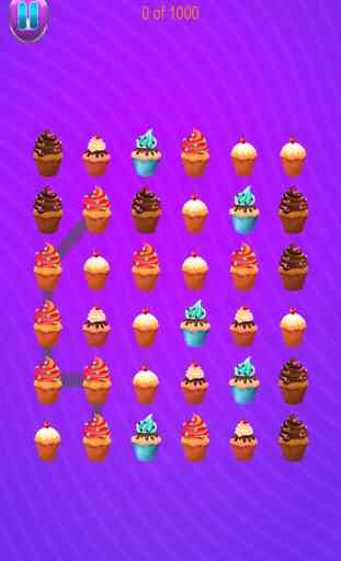 Aah !! Délicieux fou Cupcake Cookie Match 3 Puzzle gratuit 2