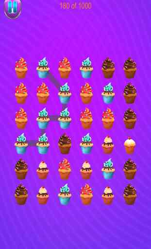 Aah !! Délicieux fou Cupcake Cookie Match 3 Puzzle gratuit 4