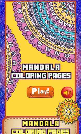 Adulte Coloring Book Mandala Stress Relief Therapy 1