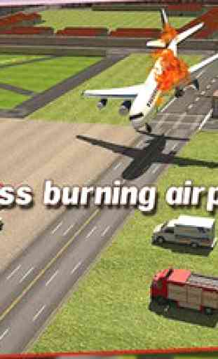 aéroport de sauvetage 3d en cas d'incendie 1