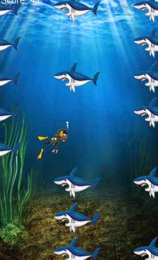 plonger sous la mer - dangereuse chasse de requin gratuit 2