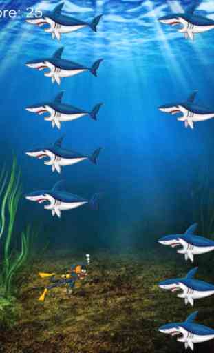 plonger sous la mer - dangereuse chasse de requin gratuit 3