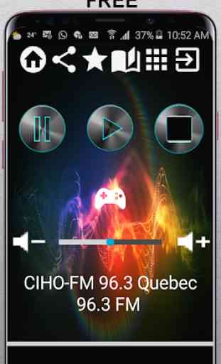 CIHO-FM 96.3 Quebec 96.3 FM CA App Radio Free List 1