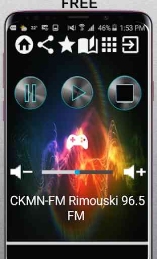 CKMN-FM Rimouski 96.5 FM CA App Radio Free Listen 1