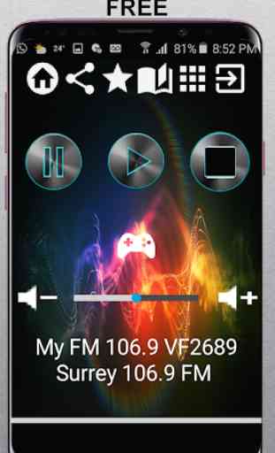My FM 106.9 VF2689 Surrey 106.9 FM CA App Radio Fr 1