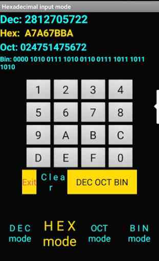 Base number converter, hex,bin,oct, up to 256 bits 2