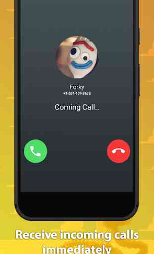 Best Funny Forky Fake Chat And Video Call 2