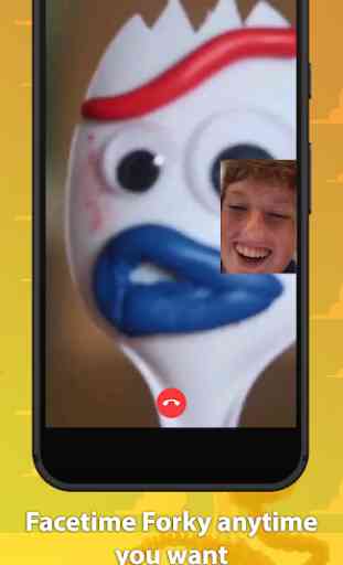 Best Funny Forky Fake Chat And Video Call 4