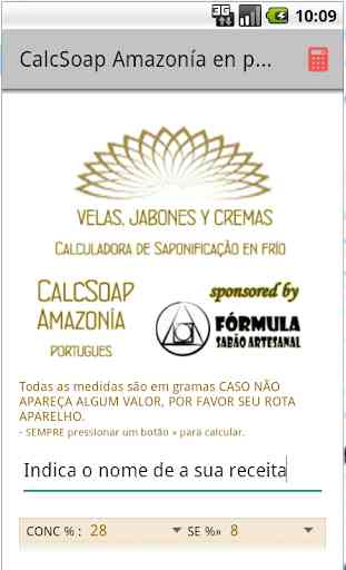 CalcSoap Amazonía portugues 1