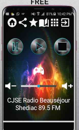 CJSE Radio Beauséjour Shediac 89.5 FM CA App Radio 1