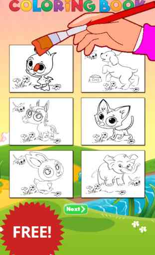 Coloriage animaux pour les enfants 2