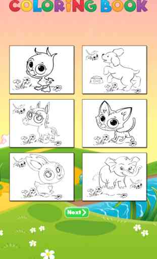 Coloriage animaux pour les enfants 4
