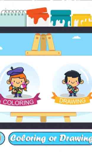 coloring and drawing game for kids, Popaint 2
