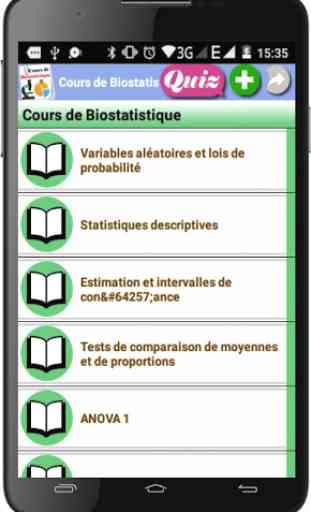 Cours de Biostatistique 1